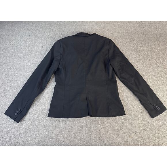 Banana Republic Blazer Suit Jacket Career Office Business Black Size 6 - Picture 2 of 7
